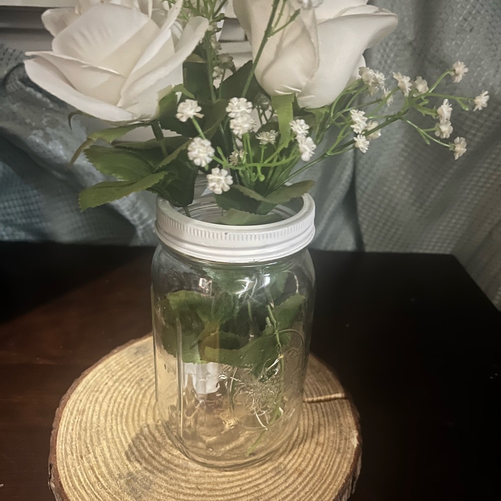 Mason jar flower vase - Picture 2 of 2